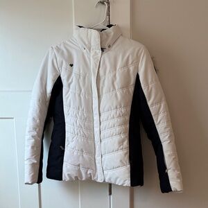 Obermeyer Women's White and Black Ski Jacket